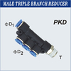 Male Triple Branch Reducer